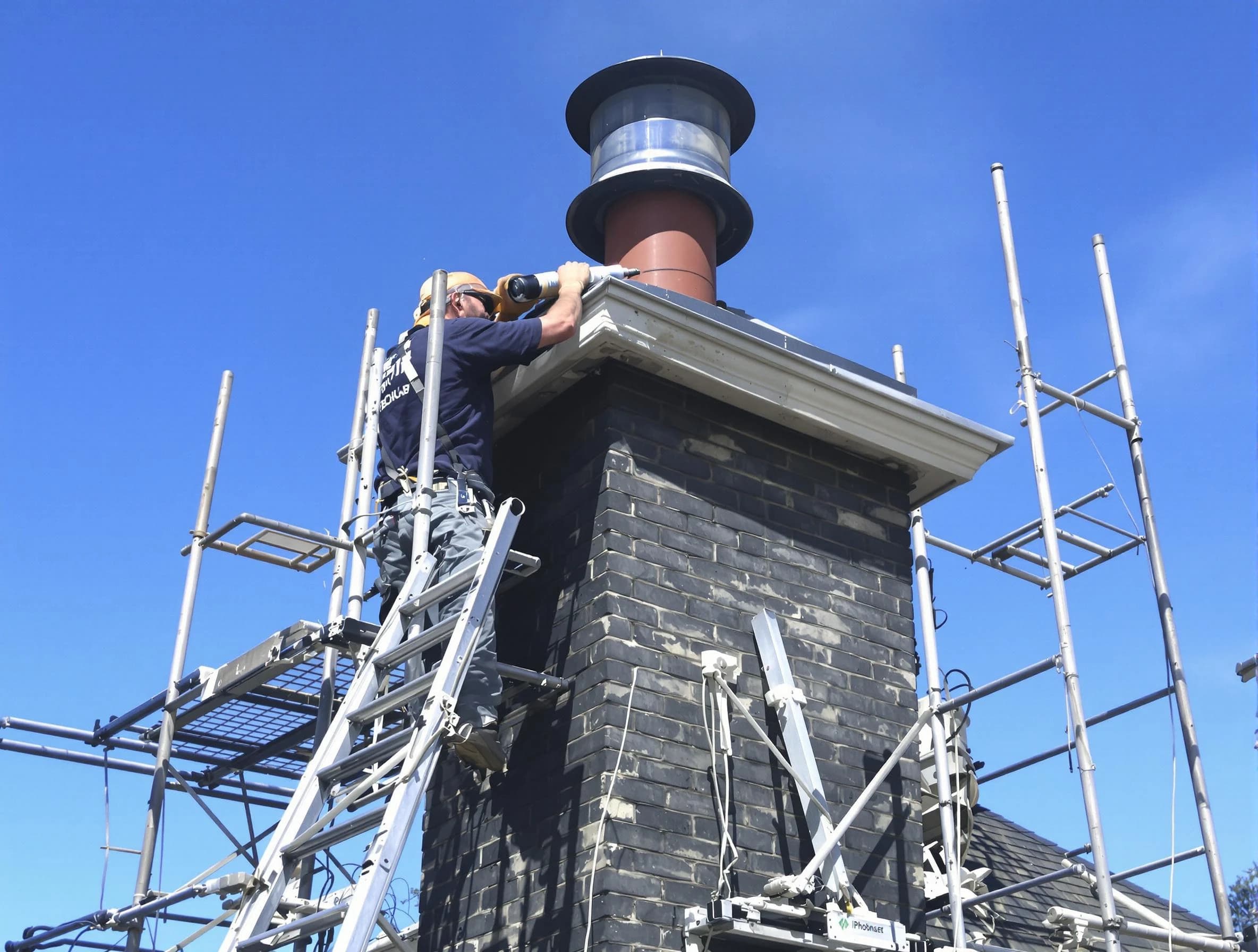 Sturdy chimney crown finished by Lincoln Chimney Sweep in Lincoln, AL