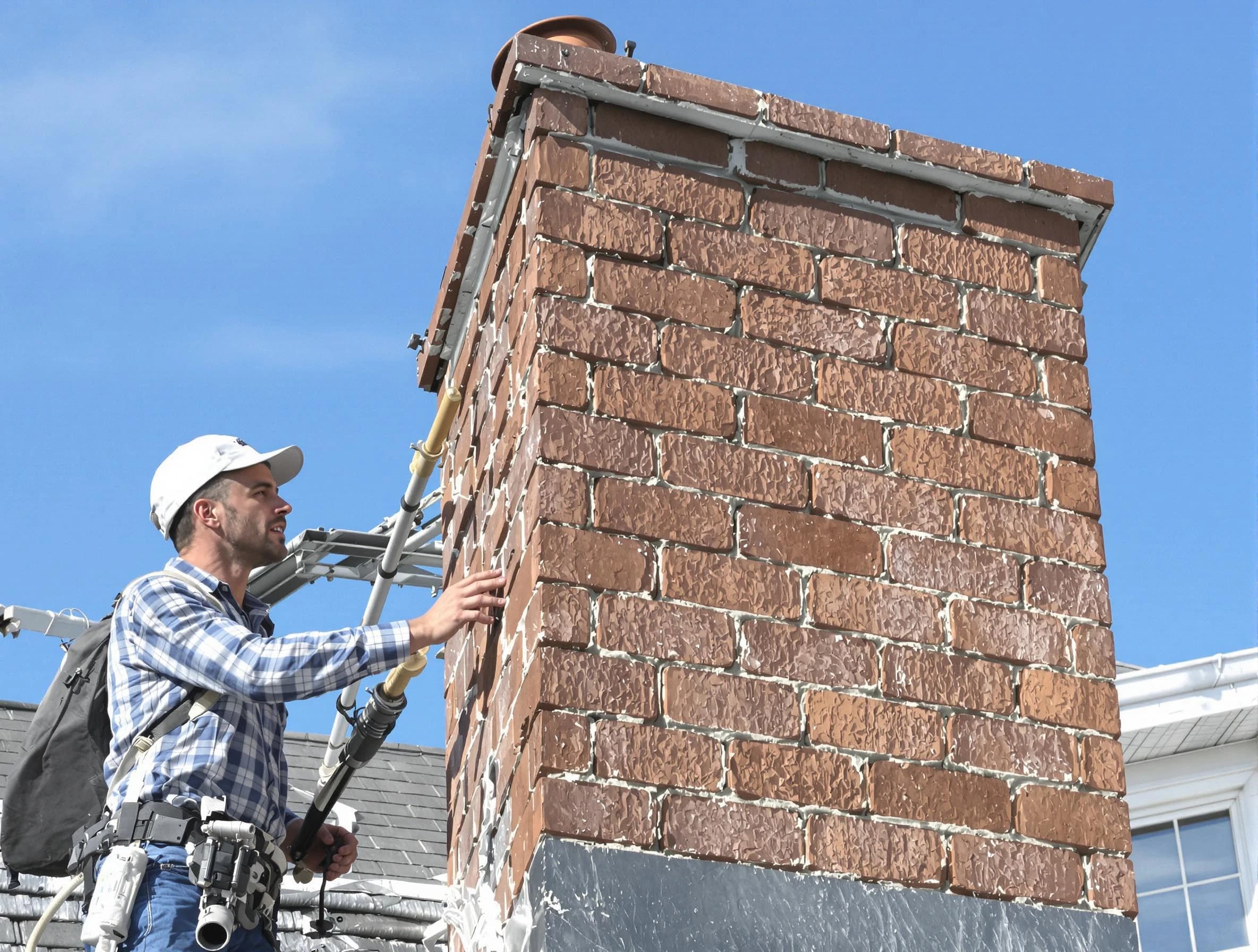 Brickwork for a chimney rebuild by Lincoln Chimney Sweep in Lincoln, AL