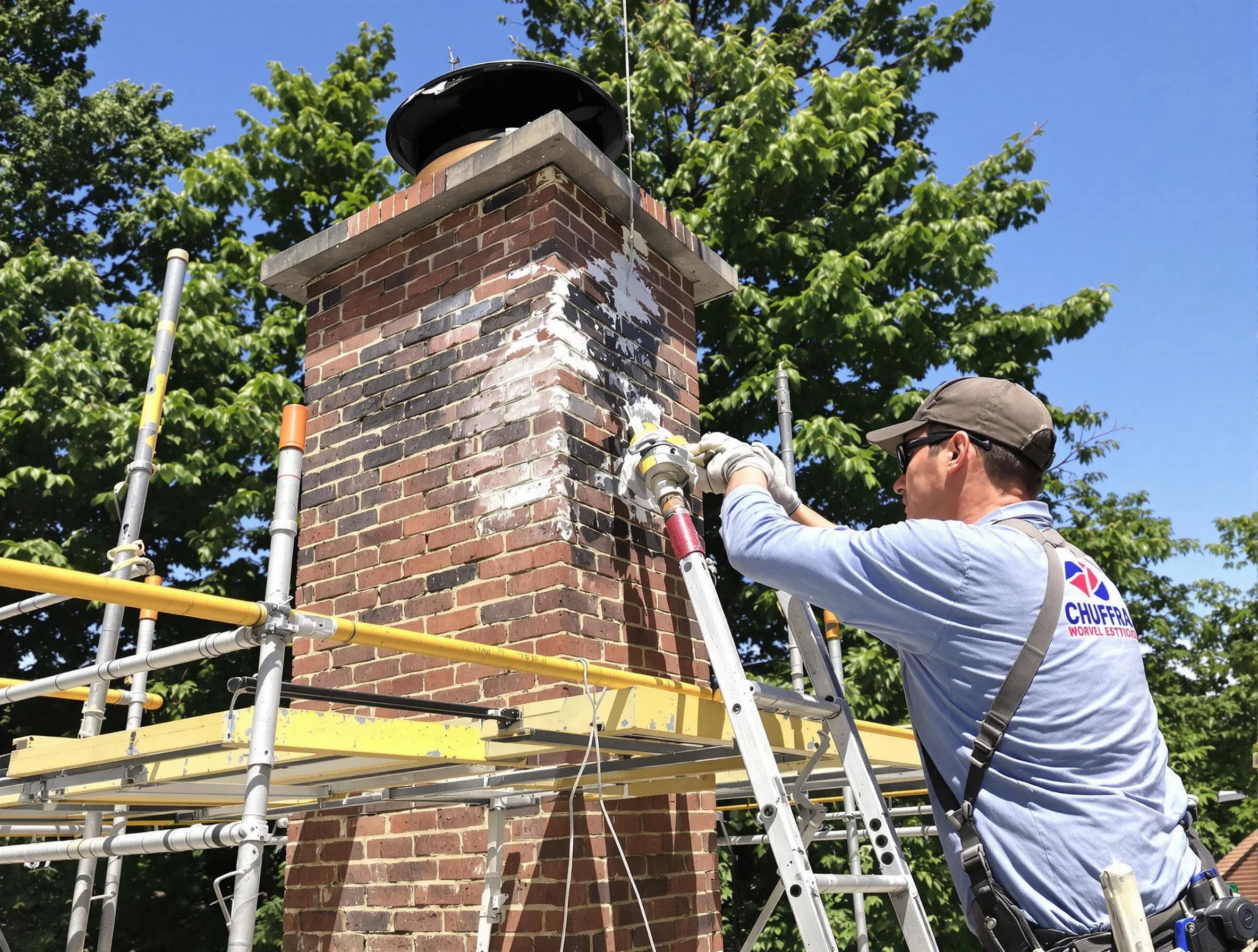 Structural chimney repair by Lincoln Chimney Sweep in Lincoln, AL