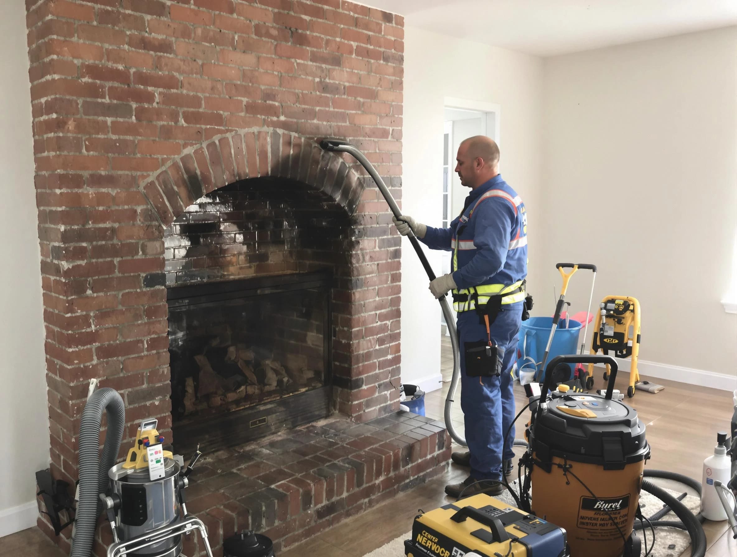 Lincoln Chimney Sweep expert performing detailed chimney sweep in Lincoln, AL