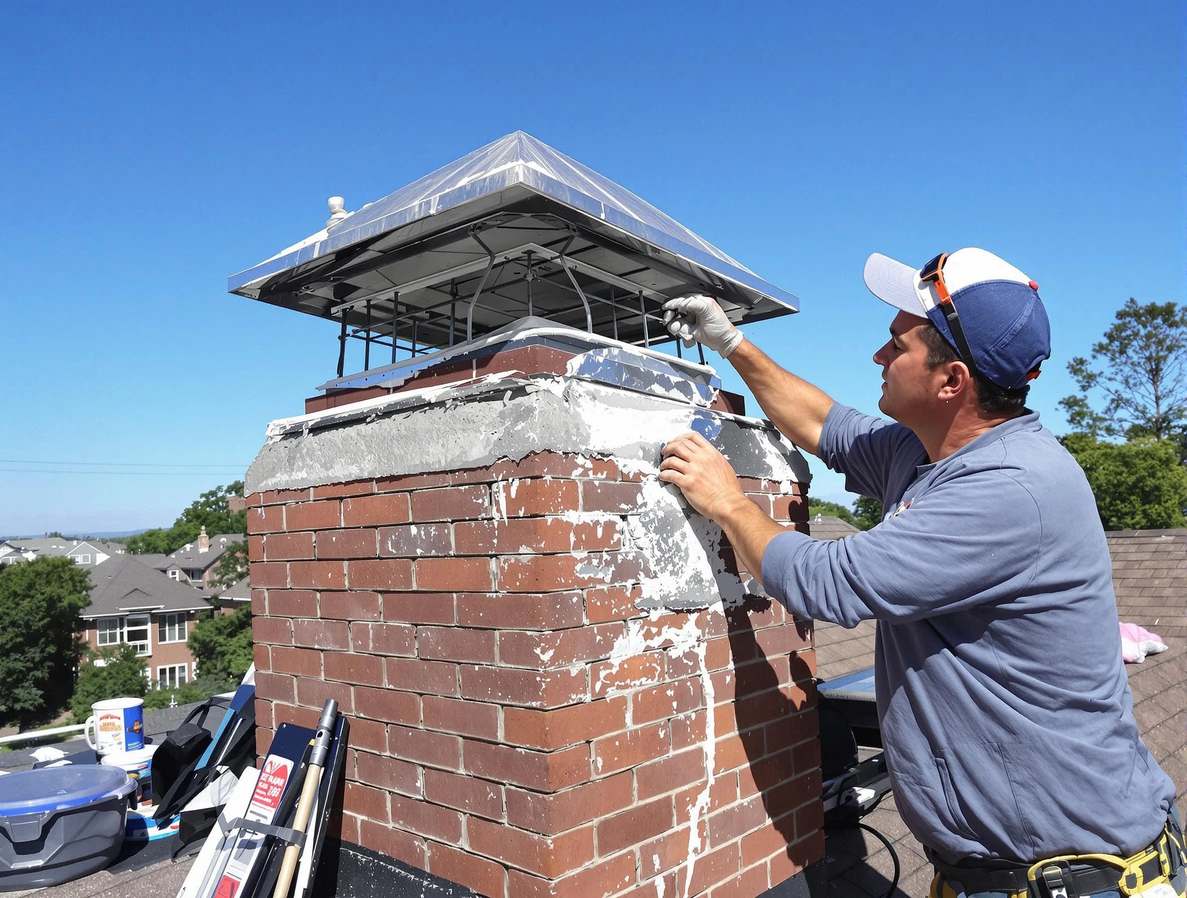 Chimney Crown Services service in Lincoln, AL