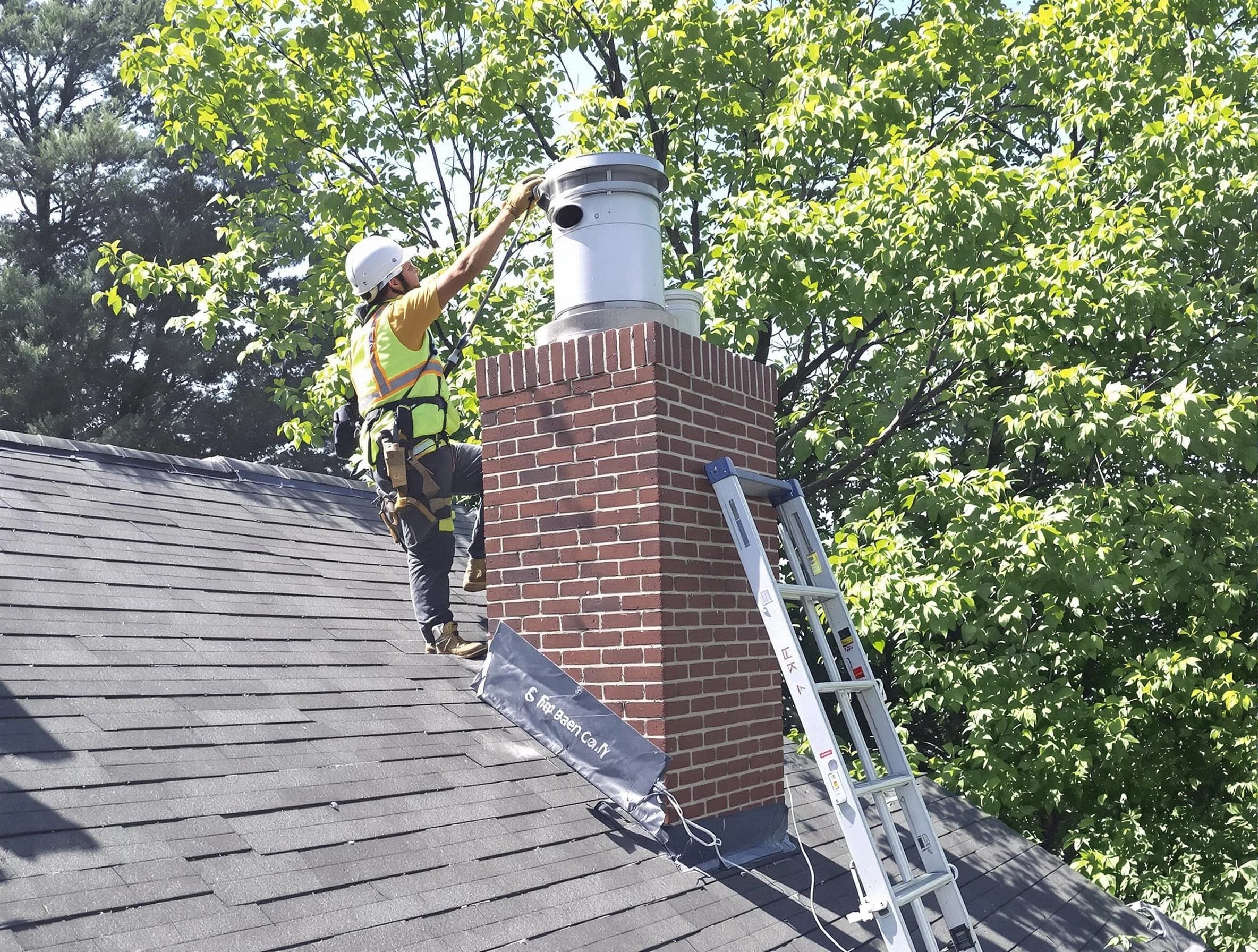 Chimney liner inspection by Lincoln Chimney Sweep in Lincoln, AL