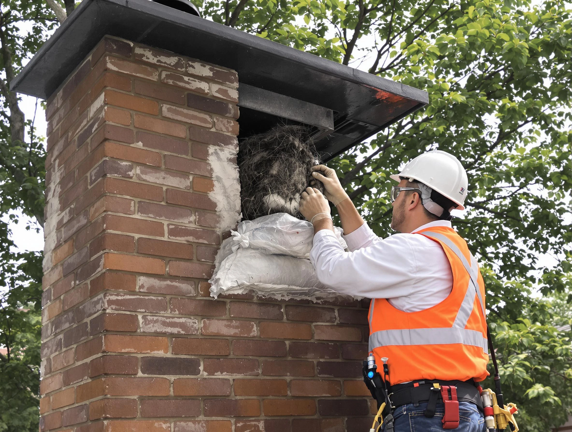 Humane removal of debris and animals by Lincoln Chimney Sweep in Lincoln, AL