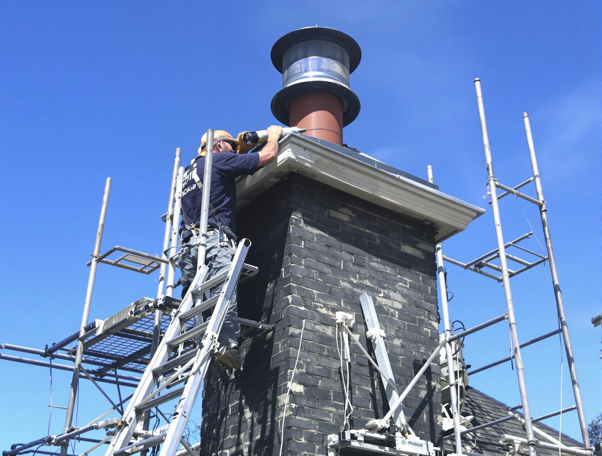 Sturdy chimney crown finished by Lincoln Chimney Sweep in Lincoln, AL