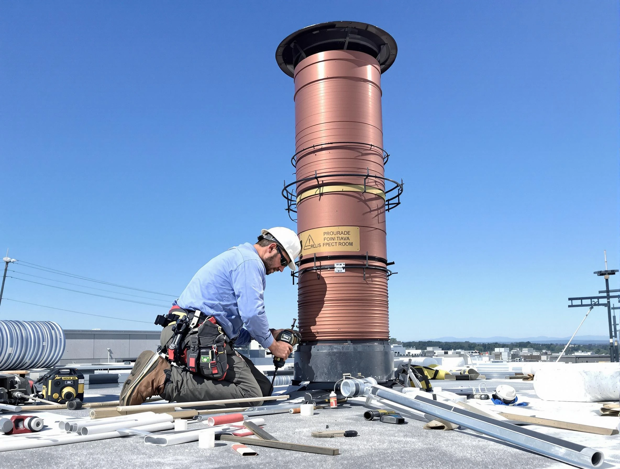 Installed chimney liner by Lincoln Chimney Sweep in Lincoln, AL