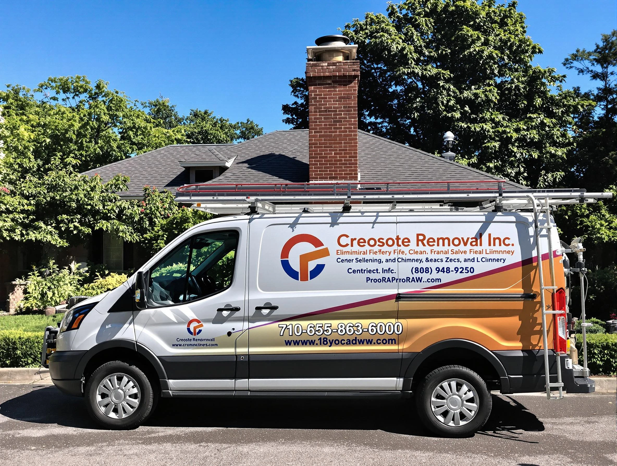 Lincoln Chimney Sweep technician removing creosote safely in Lincoln, AL